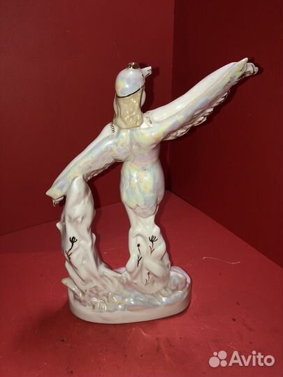 Фарфоровая статуэтка Балерина Аист Вербилки