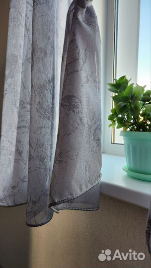 Готовые шторы тюль-лен