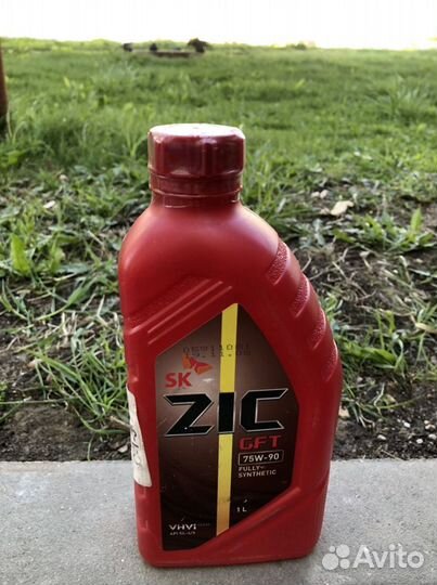 Масло 1 л трансмиссионное 75w90 Zic GFT синтетика