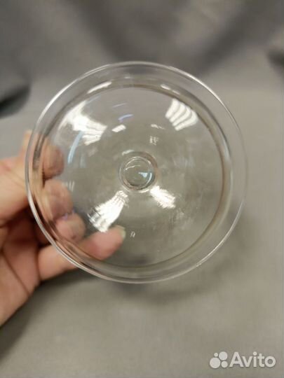 Вазочка Креманка Стекло Позолота СССР