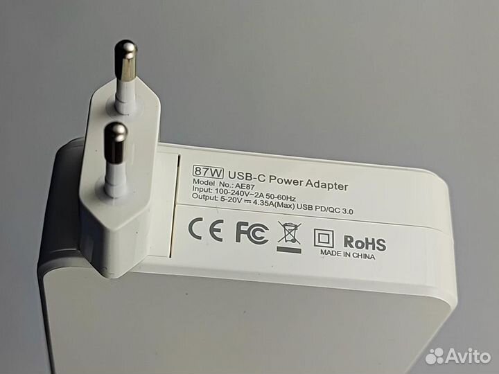 Блок питания ET DC-87USB-C White PD и QC3.0