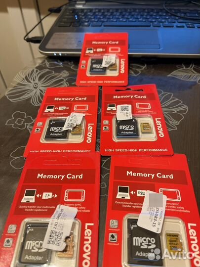 Карта памяти micro sd Lenovo с адаптером