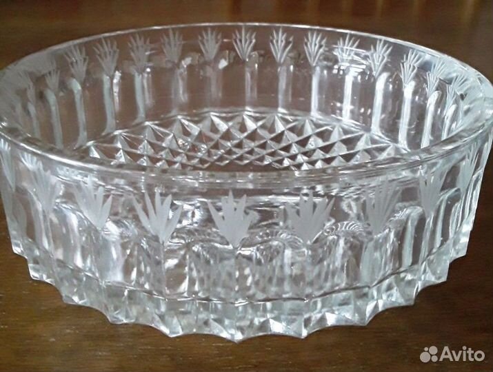 Салатник хрустальный, б/у