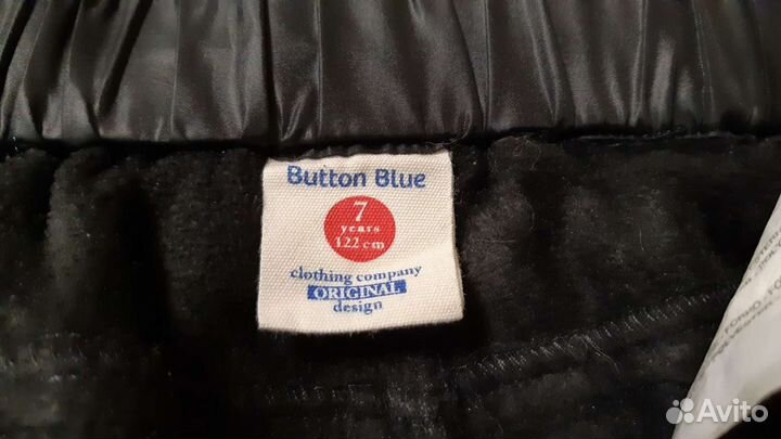Брюки демисезонные для девочки Button Blue, 122 см