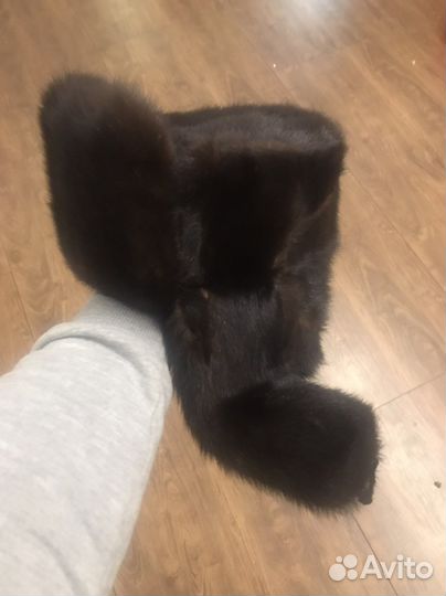 Шапка ушанка норка