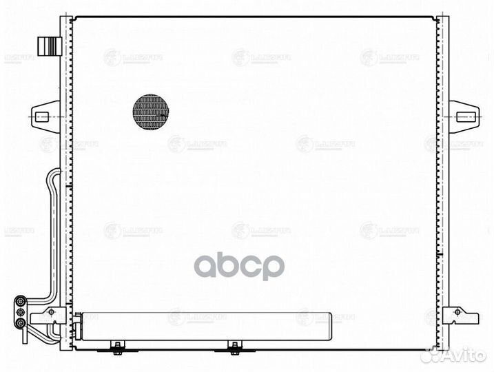 Радиатор кондиц. с ресивером для а м mercedes-benz