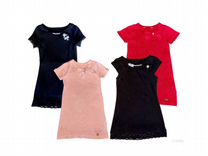 Платья детские чёрные, красное, розовое, 4-8 лет