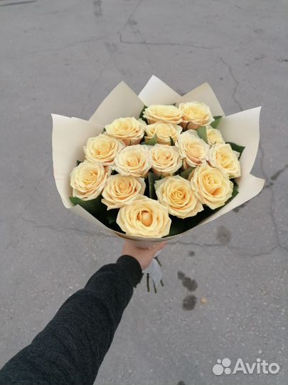 Букет 15 роз. Розы Голландия Цветы доставка