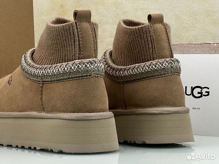 Ugg Женские слипоны на платформе с Носком Tazz