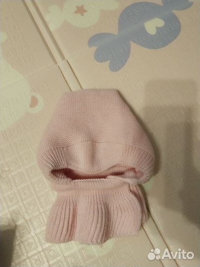 Зимняя шапка шлем для девочки