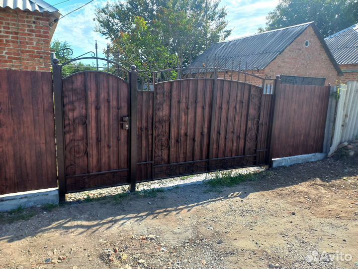 Навесы из поликарбоната заборы ворота гаражи