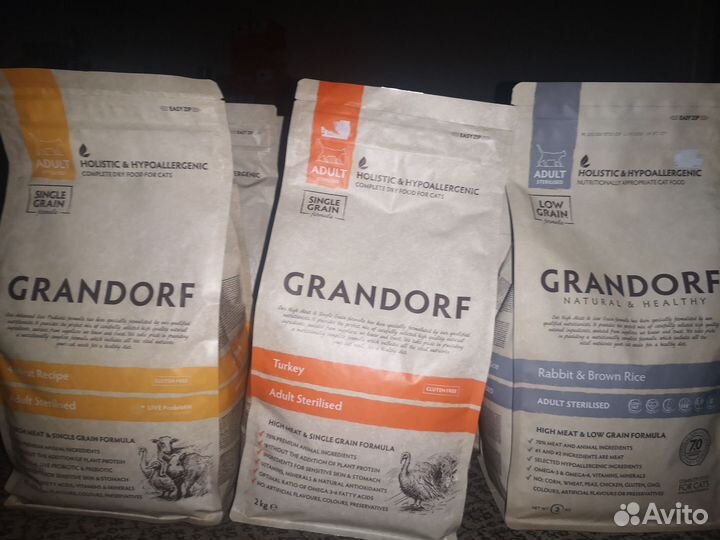 Корм для кошек Grandorf, сухой, 2кг