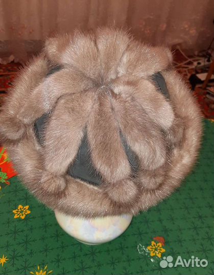 Шапка норковая женская р.57