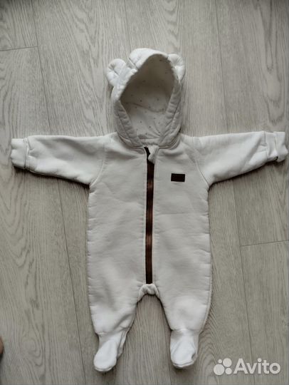 Утеплённый комбинезон 2 шт 62