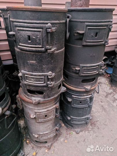 Вагонная Буржуйка советская чугун