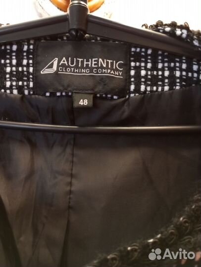 Твидовый жакет 54размер