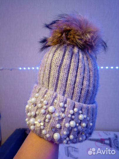 Шапка и снуд для девочки