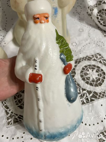 Дед Мороз и Снегурочка СССР пластик