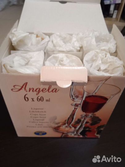 Рюмки для ликера новые Bohemia 6 штук