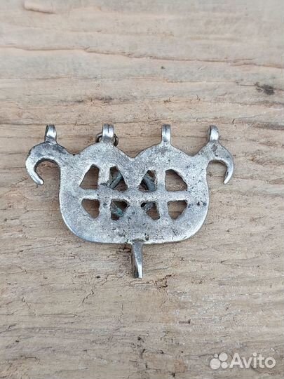 Подвеска серьга древность серебро