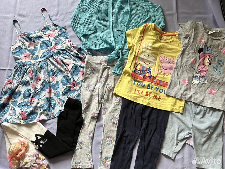 Детские вещи пакетом для девочек 98 104