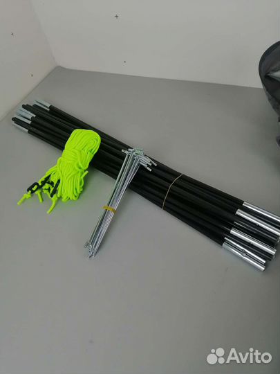 Палатка 4х местная с тамбуром и навесом