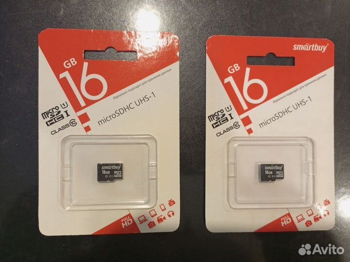 Карта памяти Micro SD HC 16Gb Class 10 SmartBuy