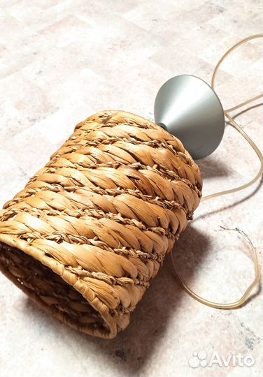 Абажур из соломы. Пр-во Германия. Стиль Лофт