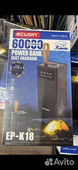 Power bank 60000 mah, Быстрая зарядка