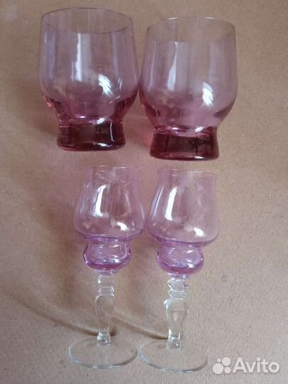 Стекло СССР. Бокалы, рюмки