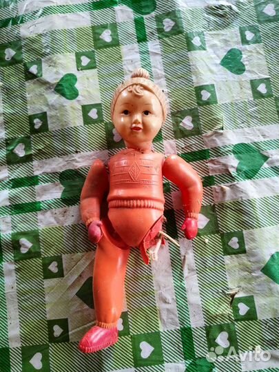 Кукла лыжник СССР