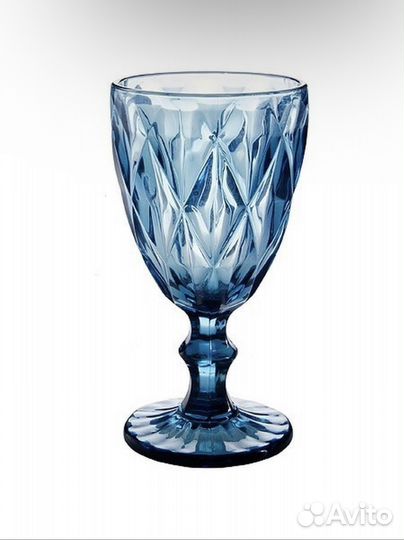 Набор бокалов из цветного стекла 6шт