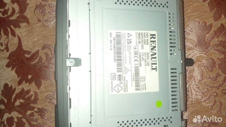 Штатная магнитола renault logan 2