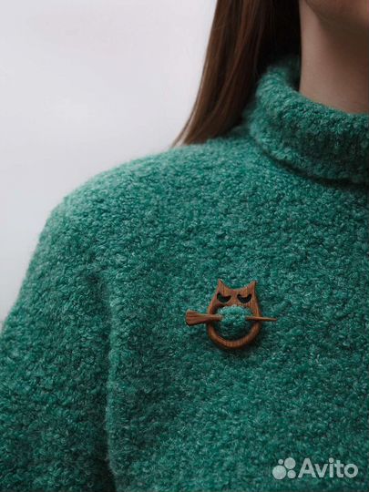 Брошки из дерева /дуб