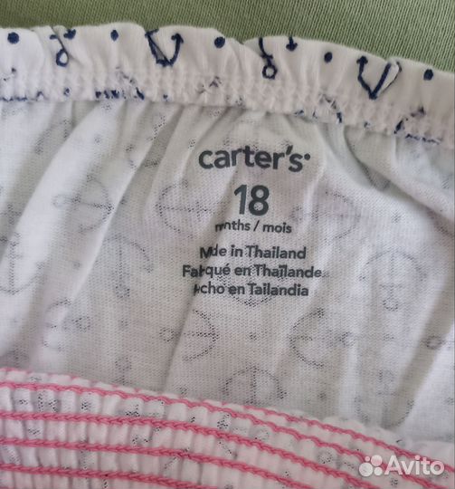 Летние вещи Carter's для девочки 18 месяцев