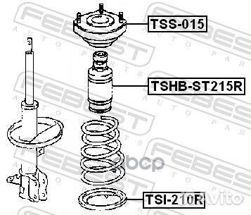 Пыльник заднего амортизатора tshb-ST215R Febest