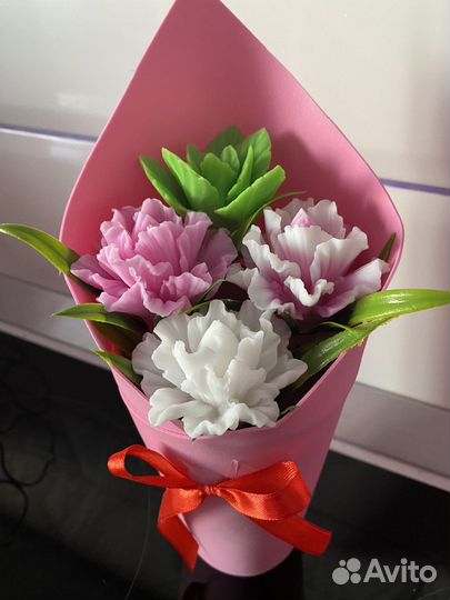 Мыльные цветы Букет из мыла