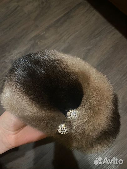 Берет женский норковый