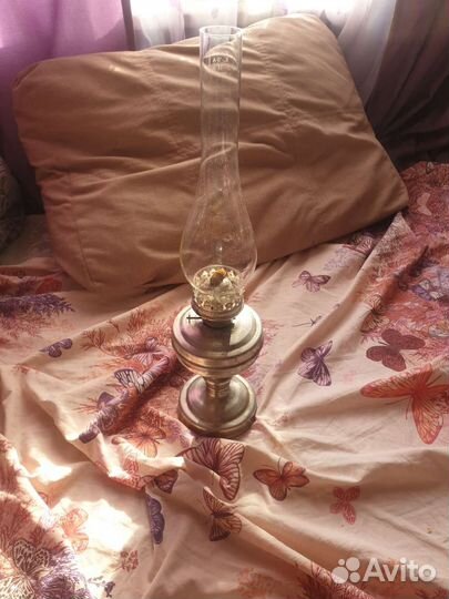 Настольная керосиновая лампа СССР винтаж