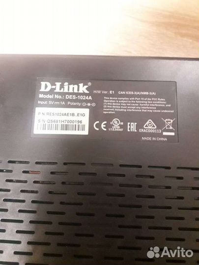 Коммутатор (switch) D-link Des-1024a