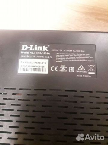 Коммутатор (switch) D-link Des-1024a