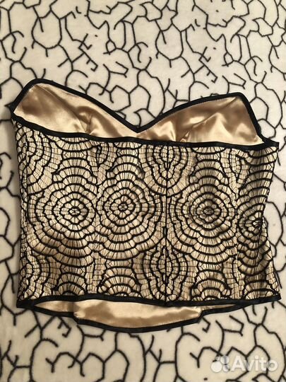 Корсет праздничный кружево и атлас 46-48р