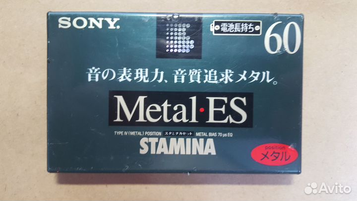 Аудиокассета sony stamina metal ES 60