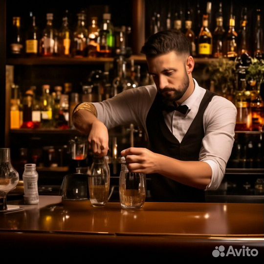 Бармен с проживанием ежедневная оплата
