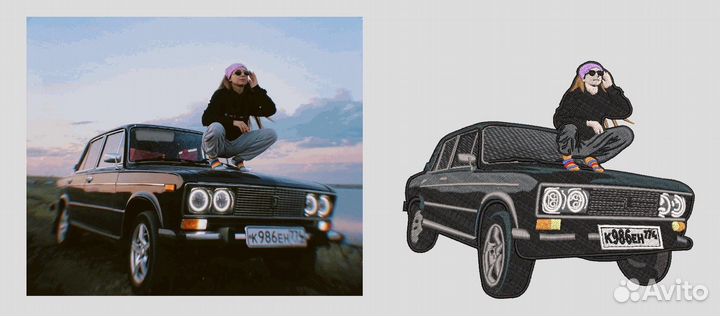 Вышивка на одежде на любых изделиях