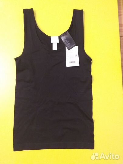 Майка женская черная xs 42 h&m