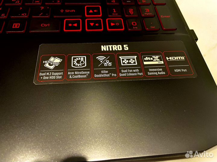 Ноутбук Acer Nitro 5 AN515-56-552M черный