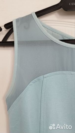 Платье трикотажное мини