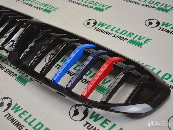 Решетка радиатора BMW 3 G20 M-Performance триколор