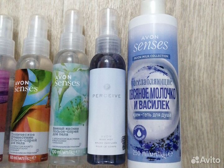 Гель и спрей для душа avon сенсес